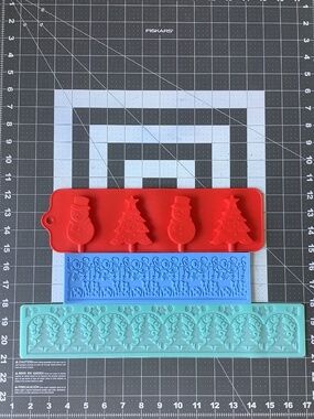 Christmas Silicone Molds, 3 pcs.